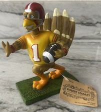 Rare Thanksgiving Football Turkey Figure By Robert Stanley Running Back With Tag picture