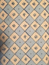 10+y TPSA COVINGTON 5TH AVENUE LINEN DRAPERY UPHOLSTERY FABRIC BLUE BEIGE picture