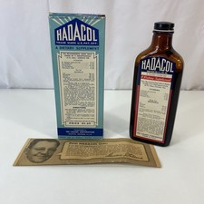 Vintage HADACOL 8 Oz Bottle Box Advertising Letter Insert LeBlanc Corp Louisiana picture