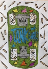 Hand Drawn Tank Girl Original Illustration By Servando Esquer picture