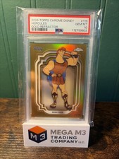 2024 Topps Chrome Disney #115 Hercules Gold Refractor /50 PSA GEM MT 10 Pop 10 picture