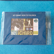 Sealed Starbucks Ichiro Suzuki Seattle Mariners $10 Limited Edition Card 2005 picture