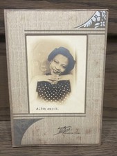 1940s Teal Studio Houston Texas African American Woman Photo Signed Alton Marie picture