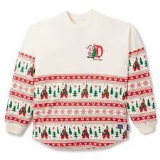 Disney Santa Mickey Mouse Fair Isle Spirit Jersey Disneyland Adults XL NEW NWT picture