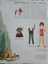 1963 Betsy McCall Goes Camping paper doll Paperdoll Vintage ad picture