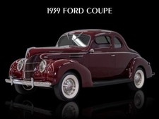 1939 Ford Coupe NEW METAL SIGN: 12 x 16