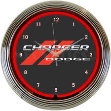 DODGE CHARGER NEON CLOCK Man Cave Lamp Light picture
