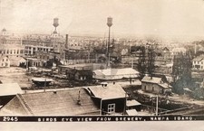 Nampa ID Idaho Birds Eye View From Brewery 1908 RPPC Photo Postcard COPY picture