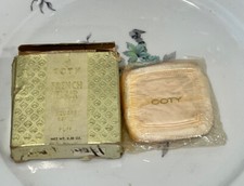 VTG COTY AIRSPUN PRESSED POWDER SQUARE REFILL FRENCH FLAIR COMPACT MUTED HONEY picture