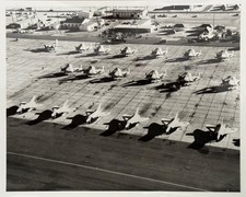 Orig 1959 Douglas Photo + Master Negative F4D Skyray A-4 Skyhawk MCAAS Yuma Lot picture