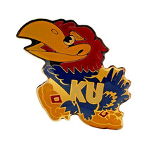 Vintage KU Jayhawk Gold Tone Lapel Pin – University of Kansas – G&G picture