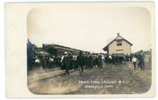 RPPC NY Croghan Railroad Depot Station Passenger Train (Mandeville Photo) picture