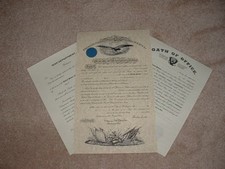 Civil War Union Army Officer Commission Documents picture