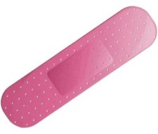 9.8x2.7” GIANT Pink Bandaid Bandage  Funny CarTruck Vehicle Bumper Sticker Decal picture