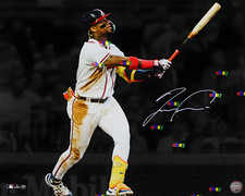 RONALD ACUNA JR. SIGNED REPRINT ATLANTA BRAVES AUTOGRAPHED 8