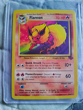 1999 Pokemon Flareon 19/64 Jungle Rare Non-Holo WOTC Vintage LP/NM picture