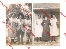 WOW LOT OF (2) c1910 Jewish Rabbi? Elder Man Posing Judaism Religion RPPC Photo picture