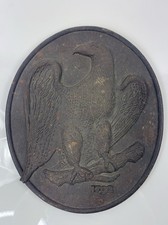 Vintage Wilton Cast Iron INA Fire Insurance Mark Eagle Plaque 11