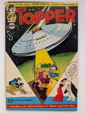 Tip Topper Comics 26 GGA Flying Saucer Early Peanuts Glossy Mid Grade 1954 picture