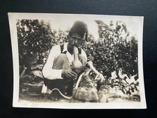 Vintage Photo Snake Charmer Cobra Cochin India c1920s-30s Handwritten Caption picture