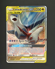 Latias & Latios GX 113/181 Team Up TAG TEAM GX Full Art Holo Ultra Rare MINT picture