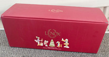 Lenox Disney Winter Fun 5pc Ornament Set Mickey Minnie Goofy Pluto Donald picture