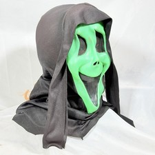 VINTAGE🔥 Ghost Face Scream 1 2 Gen 1 Gen 2 Mask Green Fluorescent Fun World Div picture