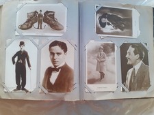 Antique Album with 287 Postcards of Film & Stage Actors -Early 20th Century picture