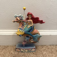 Jim Shore Disney Princess of The Sea Ariel Little Mermaid Carousel Horse 4011742 picture