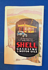 1929 VINTAGE SHELL GASOLINE & MOTOR OIL OFFICIAL HIGHWAY MAP OF CALIFORNIA CSAA picture