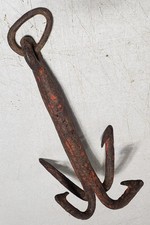 Antique Primitive Revolutionary War Era 18th Century hand forged Grappling Hook picture