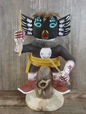 Native American Crow Kachina Dancer Signed Benally picture