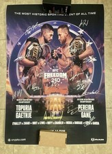 RARE Signed 16x Donald Trump + All Fighters UFC Freedom 250 Fight Poster 28x40 picture