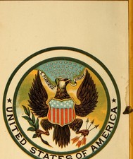 E Pluribus Unum Eagle Seal Vintage 1800s Americana Historical Photo Reprint picture
