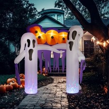 Zimtown 10 FT Halloween Inflatables Ghost Arch Outdoor Halloween Decoration picture