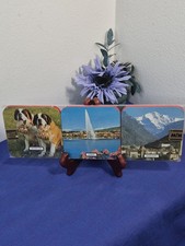 Vintage Switzerland Souvenir Coaster Set of 6 New  picture