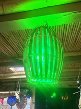 NEW Retro Rattan Lamp W/turtles and Woodies Oceanic Green Bulb T picture