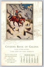 Galena Kansas~Citizens Bank~Western R Farrington Elwell~B&B~March 1913 Adv  picture
