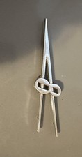 Vintage Original Ford V8 Circa 1938 LH Hood Chrome Emblem 4823 picture
