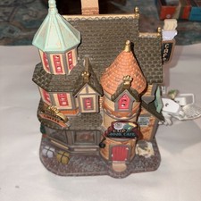 Retired Lemax Caddington Village A Cup & Book Cafe Lighted Christmas Building picture