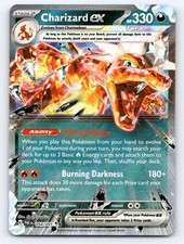 Charizard ex 054/091 Ultra Rare Paldean Fates Pokemon Holo LP picture