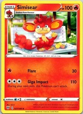Simisear 027/189 Regular Darkness Ablaze Pokemon Card TCG CCG Nintendo Uncommon picture