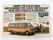 1979 Dodge Van B100 Royal Sportsman 2-page Full Color Magazine Ad picture