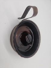 Vintage Craftsmen Inc Hand Made Copper Ashtray Glass Insert Anvil Logo #410 picture