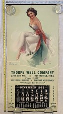 Vintage 1955 deluxe pin-up calendar by Rolf Armstrong - 33