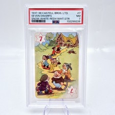 1937 Castell Bros Disney Snow White #7 The Seven Dwarfs PSA 7 Rookie Card picture