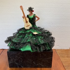 Vintage Marin Chiclana Spain Flamenco Dancer Guitar Figurine 12