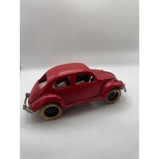 Cast iron Red Metal Volkswagen Beetle Toy Car picture