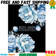 2025-2029 Monthly Planner: Beautiful 5 Years Large Organizer (2025-2026-2027-202 picture