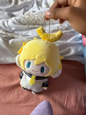 Kagamine Len Plush Keychain Vocaloid Style Yellow Hair Sailor Costume Bag Charm picture